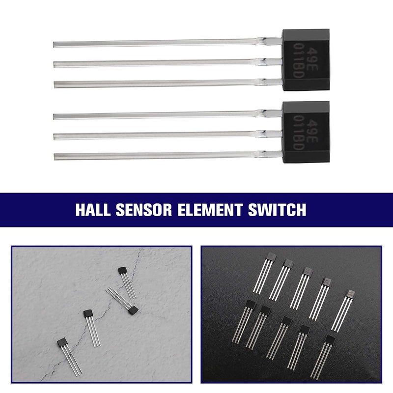 SING F LTD 10Pcs 49E OH49E S49E SS49E TO-92 Linear Hall Effect Sensors Magnetic Detector 3 Terminal Sensitive for Electric Vehicle Motor Repair Applications - Image 4